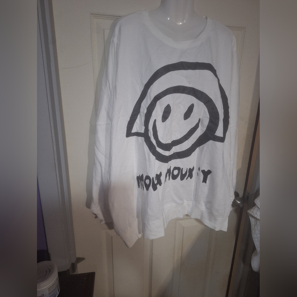Moussy White Smiley Face Men's Jersey